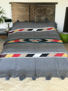 Grey ‘Mountain Tribe’ Blanket