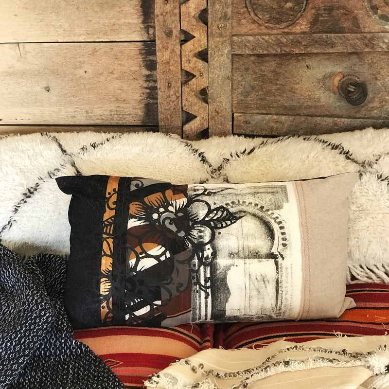 ‘Door to a garden’ Art Cushion - CU-BS-001