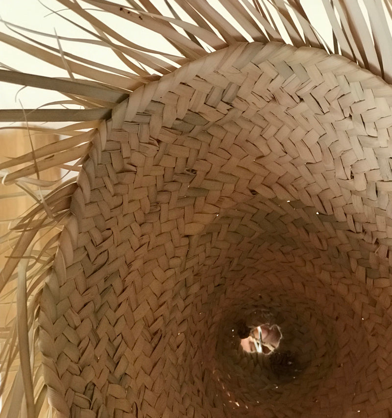 ‘Shaggy’ wicker lampshade - HW-LS-002