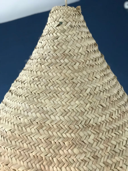 ‘Palmerie’ Large Palm Leaf Wicker Lampshade