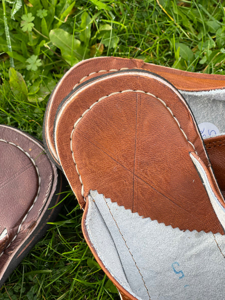 ‘Movin on Up!’ Slipper Shoes Tan