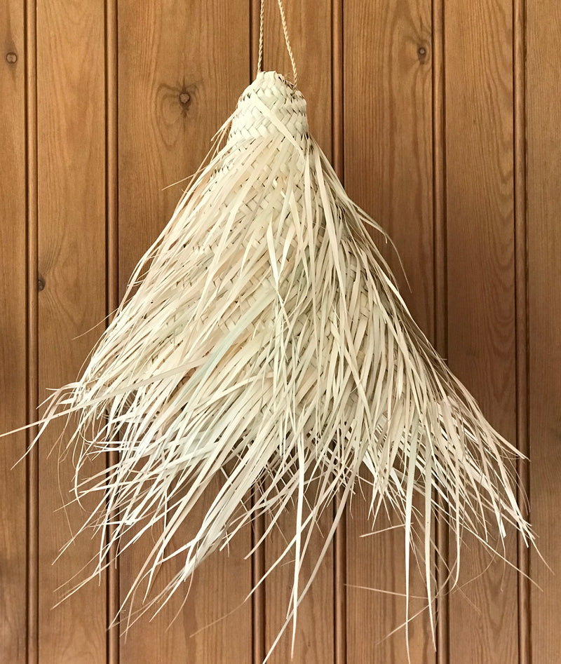 ‘Shaggy’ wicker lampshade - HW-LS-002