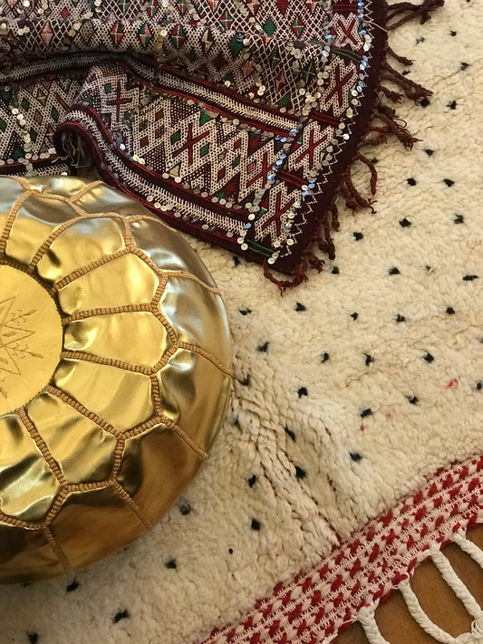 Gold Pouffe - PO-LP-003