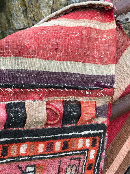 Old Persian Carpet Saddle Bags