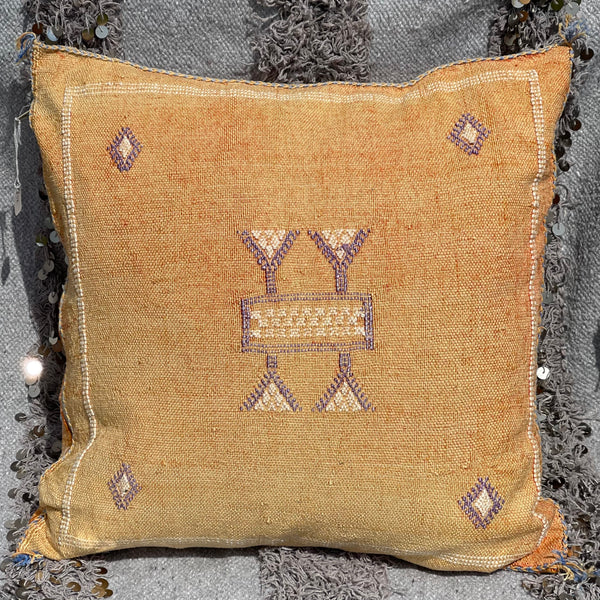'Draa' Moroccan Cactus Silk Cushion 2