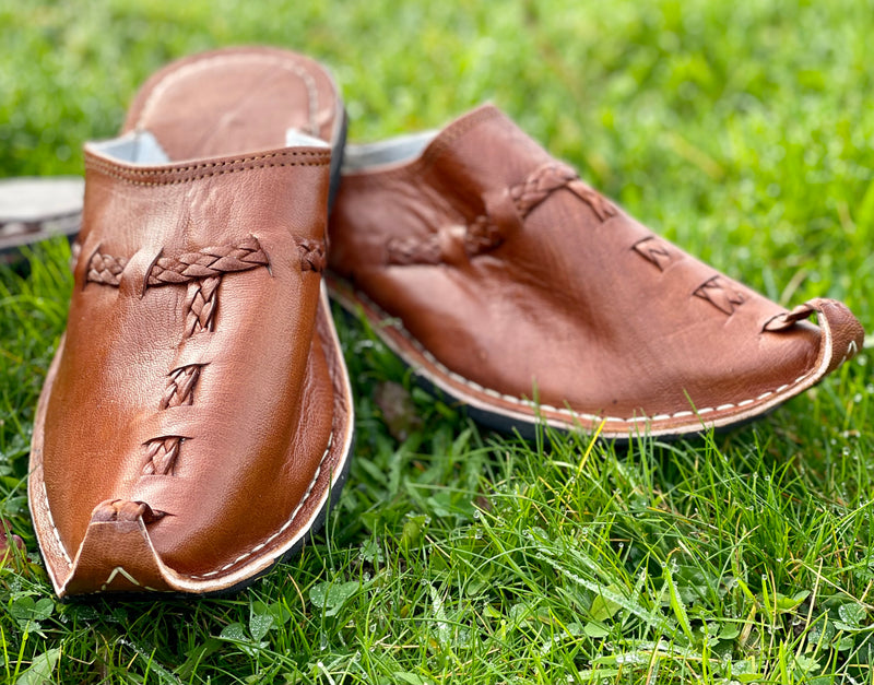 ‘Movin on Up!’ Slipper Shoes Tan CLSP002