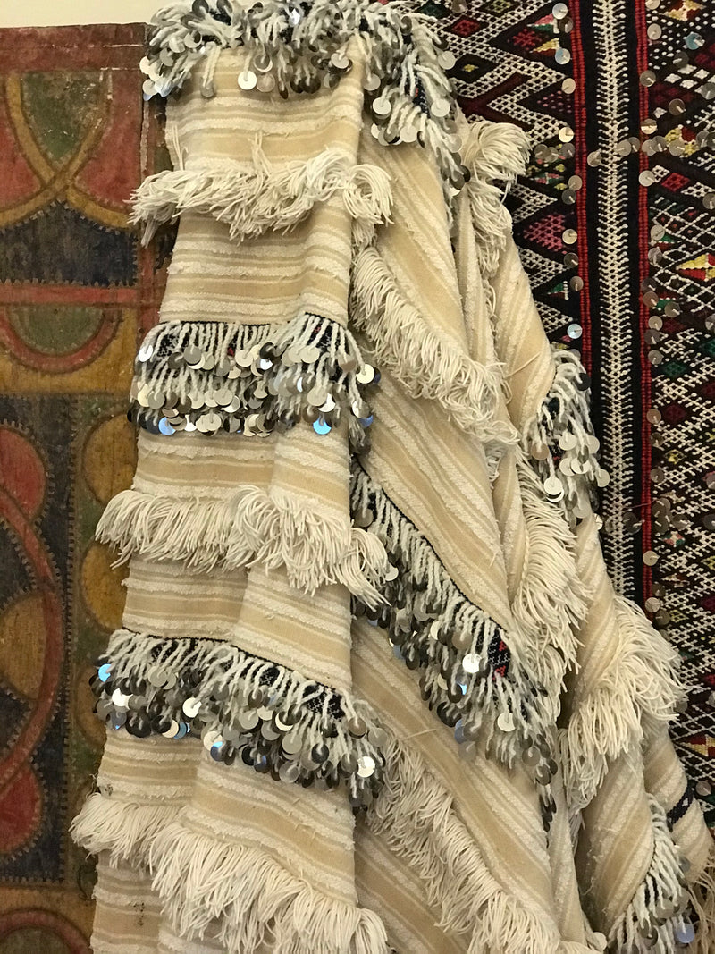 Antique ‘Handira’ Wedding Blanket - BL-HW-001