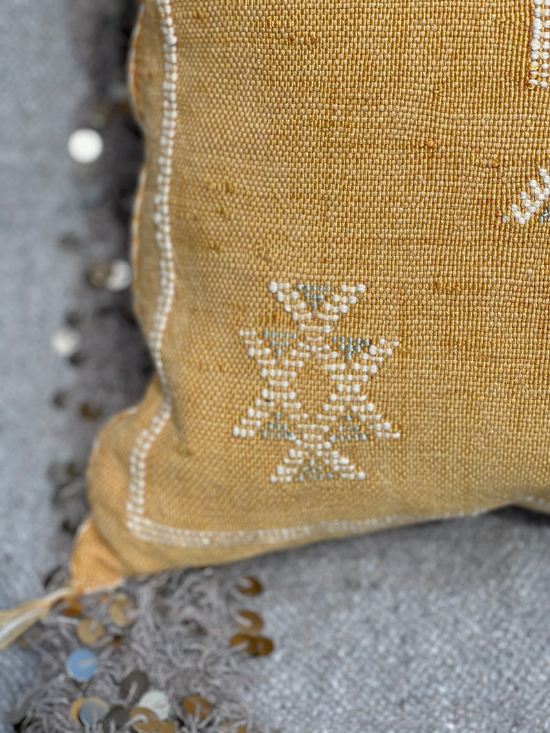 'Draa' Moroccan Cactus Silk Cushion 3